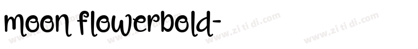 moon flowerbold字体转换